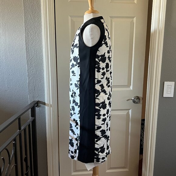 BALENCIAGA black & white print dress NWT 38 - Picture 2 of 7
